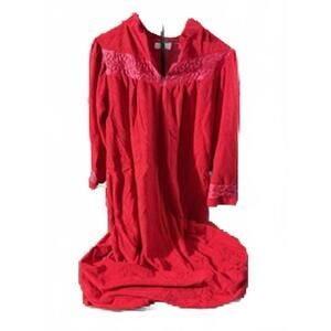 Vintage Pinehurst Lingerie Red Nightgown USA